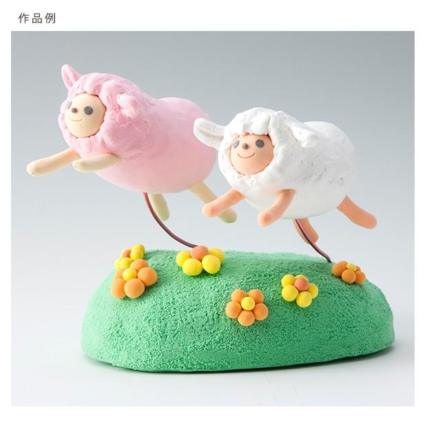 粘土フィギュア　ハンドメイド　羊　人形 粘土 軽量粘土 ひつじのねんど : 手芸材料の通販シュゲールYahoo!店