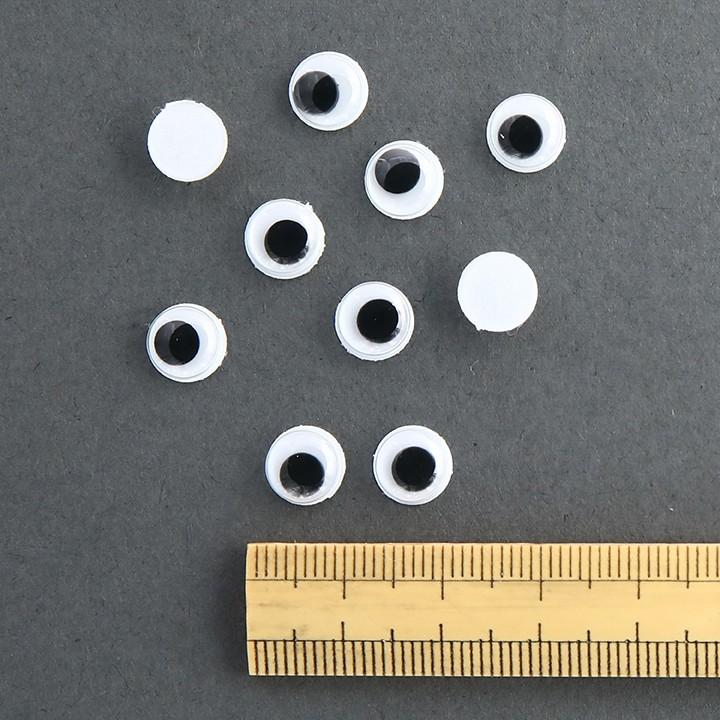 クラフトハートトーカイ CraftCafe 動眼 丸 接着型 8mm 黒 10個入