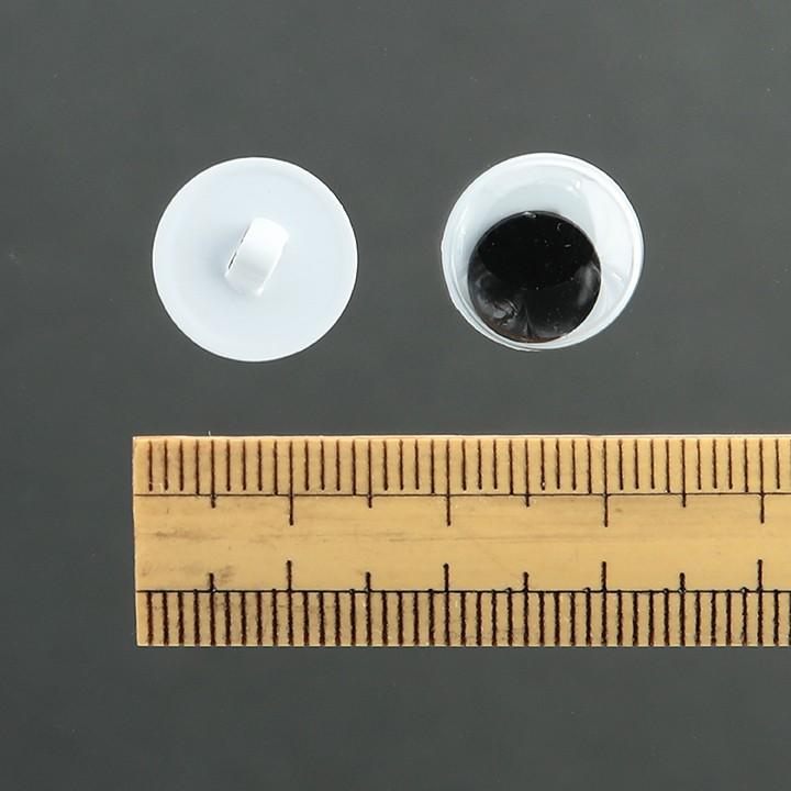 クラフトハートトーカイ CraftCafe 動眼 丸 ボタン型 13mm 黒 2個入
