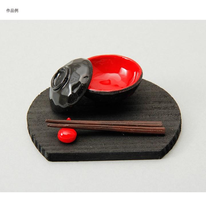 粘土 レジン ミニチュア食器 木製半月盆 | クレイジュエリー型抜き