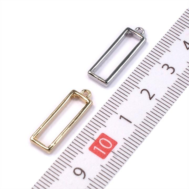 クラフトハートトーカイ CraftCafe フレームペンダント 長角 約20×7mm