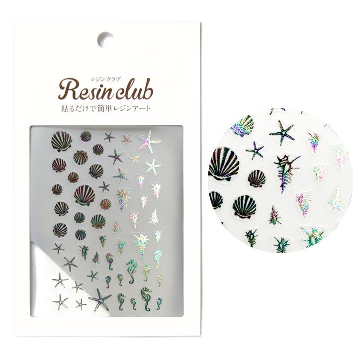 レジンクラブシール シェルメタリックレインボー レジンシール Resin Club 封入 ネイルシール カット済 ハンドメイド レジン アクセサリー マリン 貝殻 夏 009 手芸材料の通販シュゲールyahoo 店 通販 Yahoo ショッピング