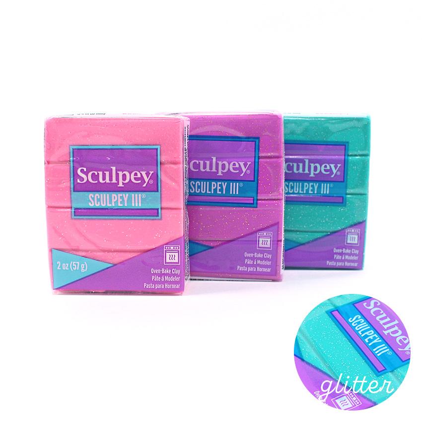 スカルピー ポリマークレイ アシーナ ポリマークレイ スカルピーIII Sculpey III グリッター 2oz