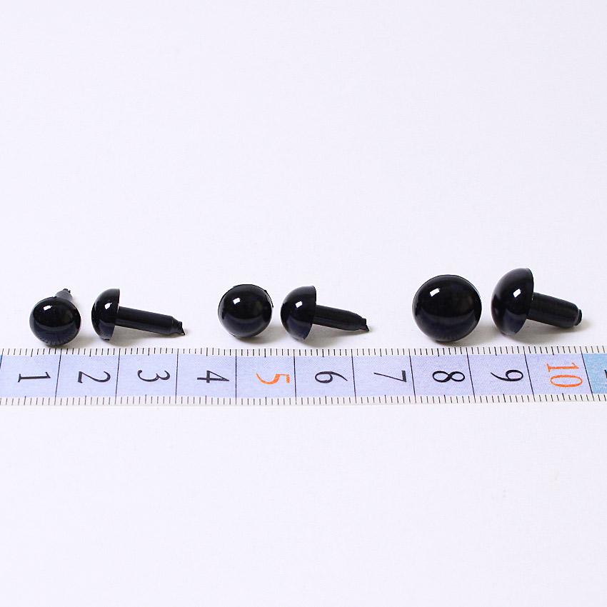 ハンドメイド め クラフトハートトーカイ 人形作り サシ目 黒 9mm 10mm 12mm | サシ目