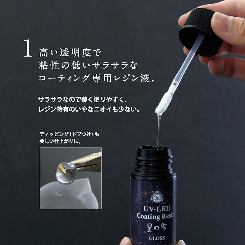 PADICO（パジコ） UV-LED コーティング レジン 星の雫 グロス 500g