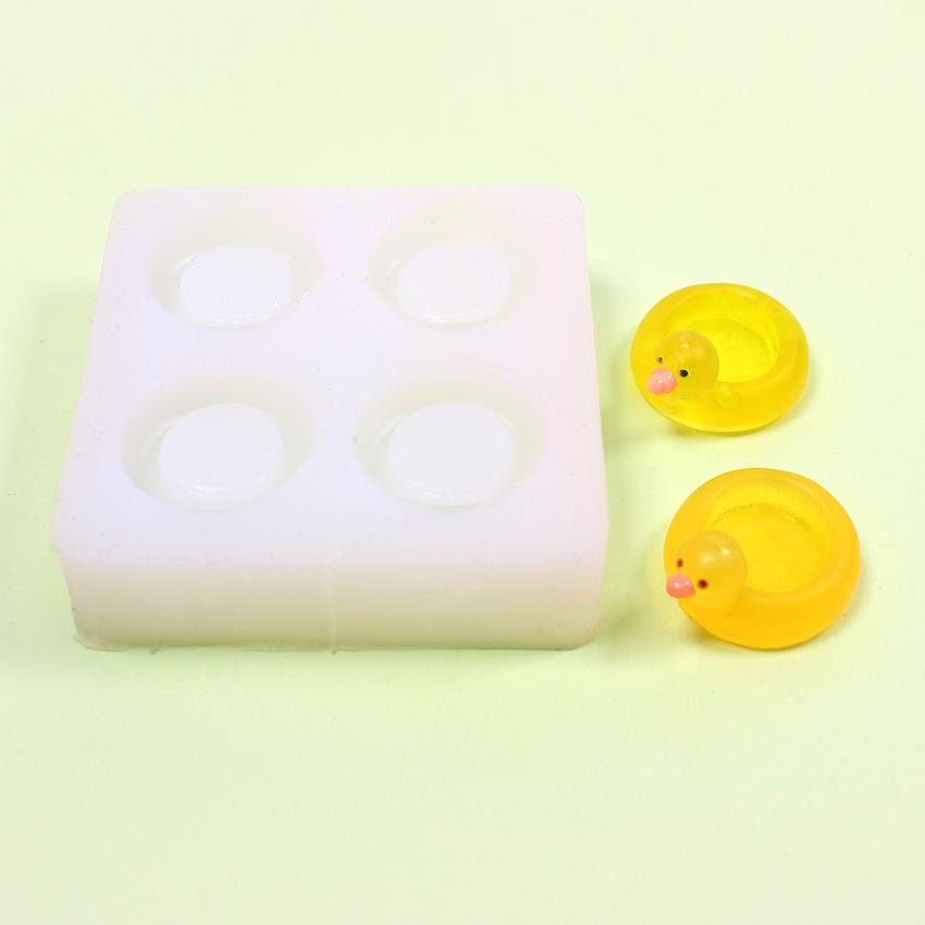 シリコンモールドアヒルの浮き輪 No.12 | 動物 立体 レジン型 ぷっくり