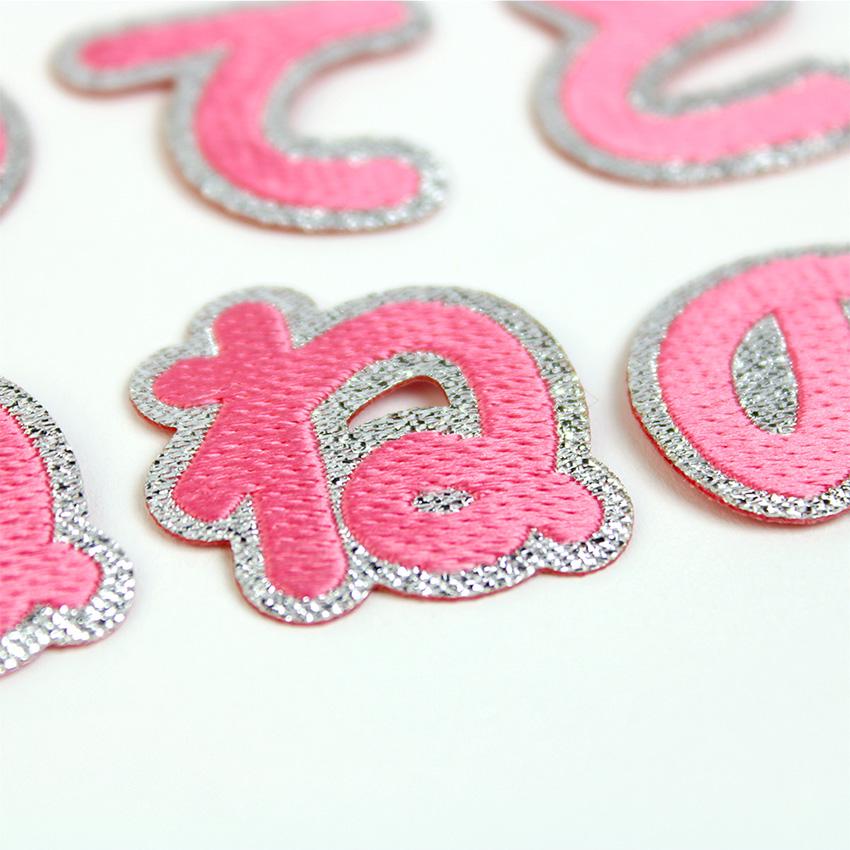 クラフトハートトーカイ 【ピンク】 お名前ワッペン【な〜よ