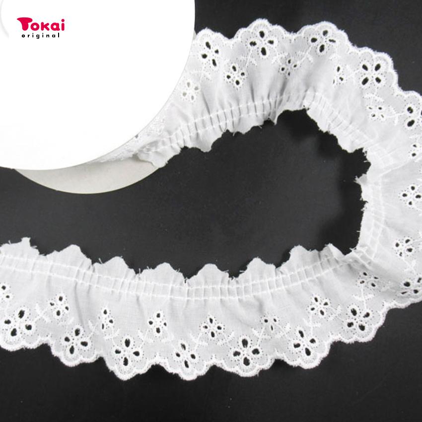 クラフトハートトーカイ 綿タックレース 7580 サラシ (50cm単位) | 切