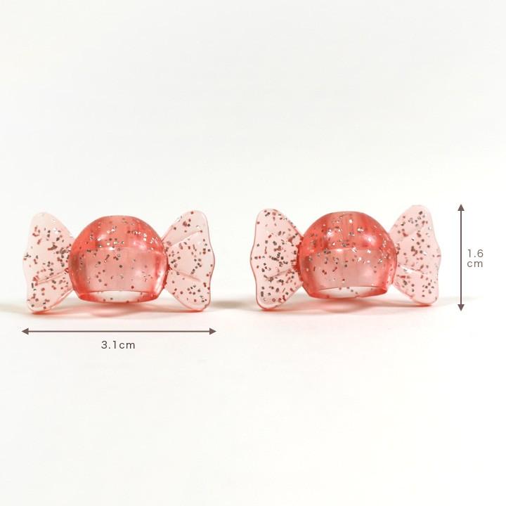 ゆっこ様ハンドメイド♡ビニールフリフリリボン キャンディハーツ Fancy ゴム SALE オレンジ♡ ゆめかわ チュールリボン ポニー用♡ ハンドメイド