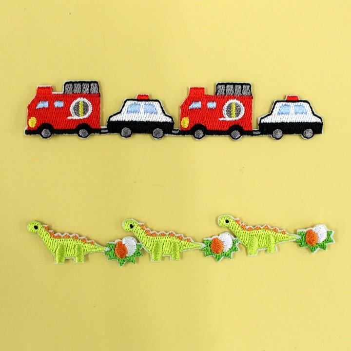 Craftcafe 恐竜 乗り物 ラインワッペン 入園 入学 アップリケ 目印 目印ワッペン 恐竜 ダイナソー パトカー 消防車 手芸材料の通販シュゲールyahoo 店 通販 Yahoo ショッピング
