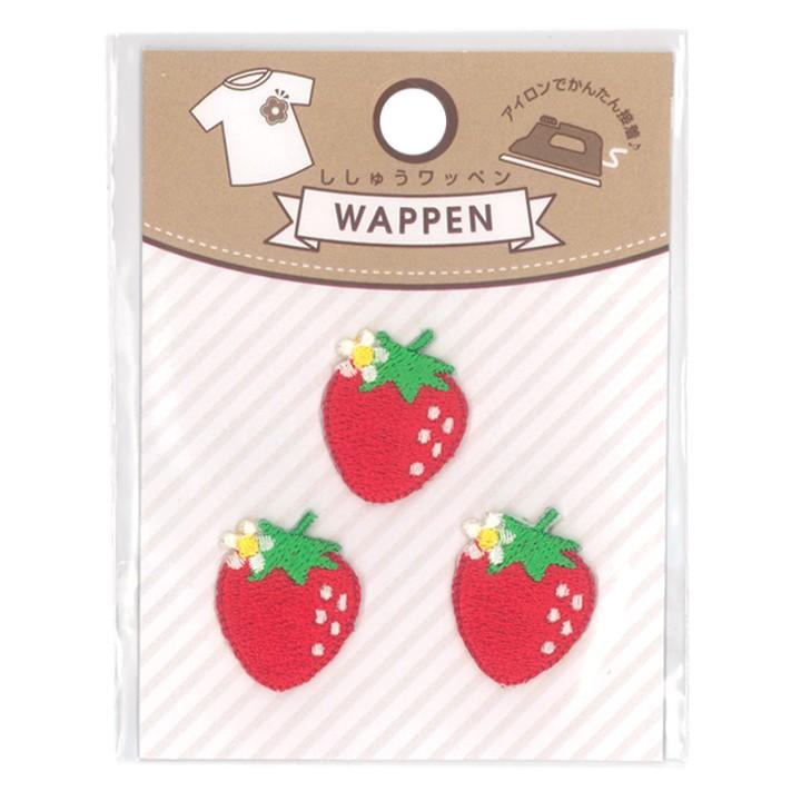 目印ワッペン イチゴ 目印 目印ワッペン アイロン イチゴ 簡単 入園準備 入学準備 目印 ワンポイント トーカイ 入園入学グッズ 手芸材料の通販シュゲールyahoo 店 通販 Yahoo ショッピング