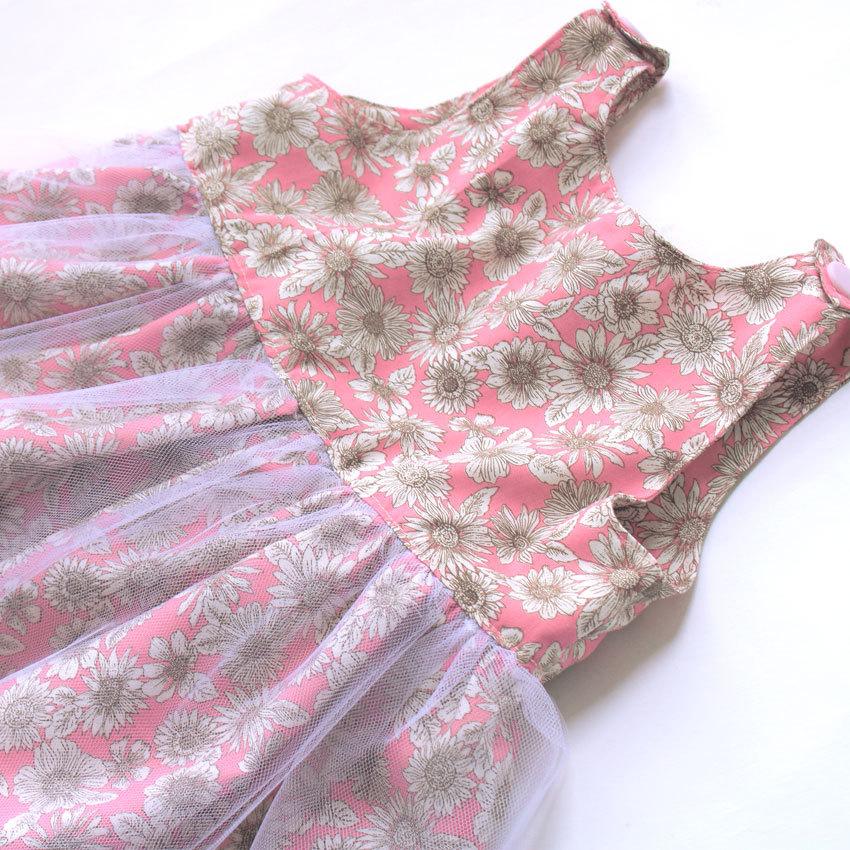 クラフトハートトーカイ 作り図 ベビーチュニック チュールバージョン