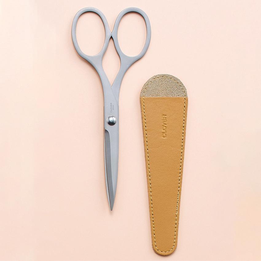 クロバー 手芸ステンレスはさみ シャープル165mm 本革サック付