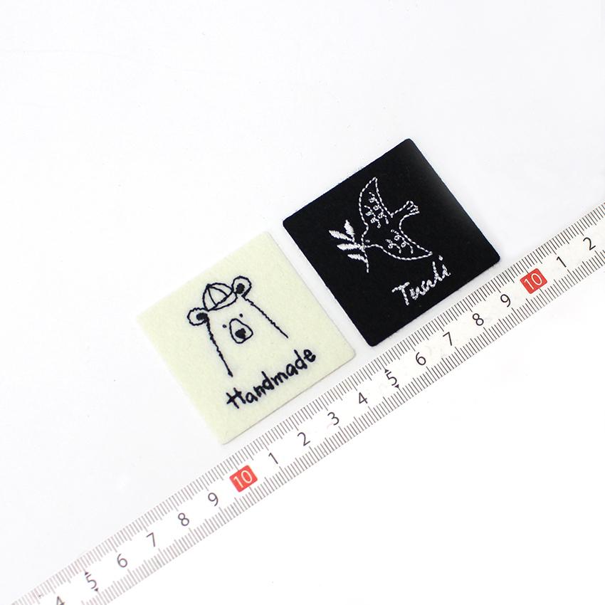 ハマナカ 刺繍タグ 動物 | 刺しゅう ワッペン アップリケ タグ ワン