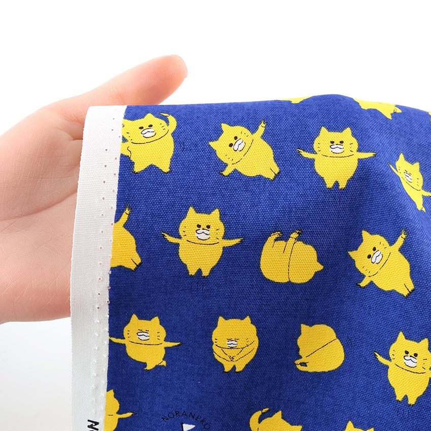 ノラネコぐんだん ノラネコたいそう オックス 50cm カットクロス｜生地