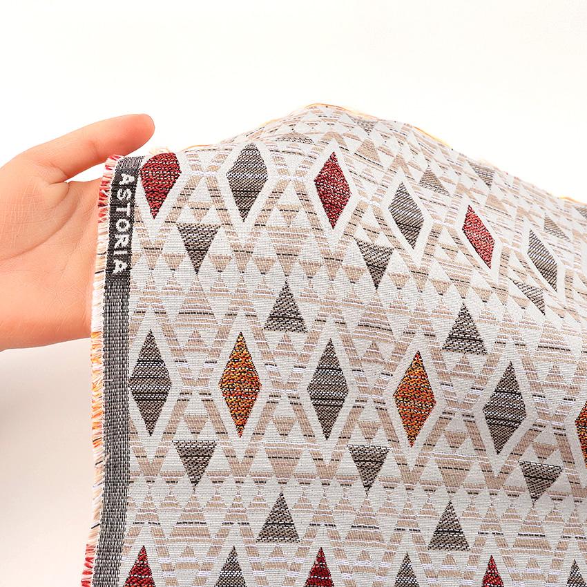 【大判】Bフランスアンティーク　ジャガード織り　ジャカード　生地　サーモンピンク 大判】Bフランスアンティーク ジャガード織り ジャカード 生地