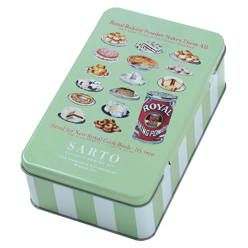 ミササ アンティーク トレミー ソーイングセット ブリキ缶 No.1485