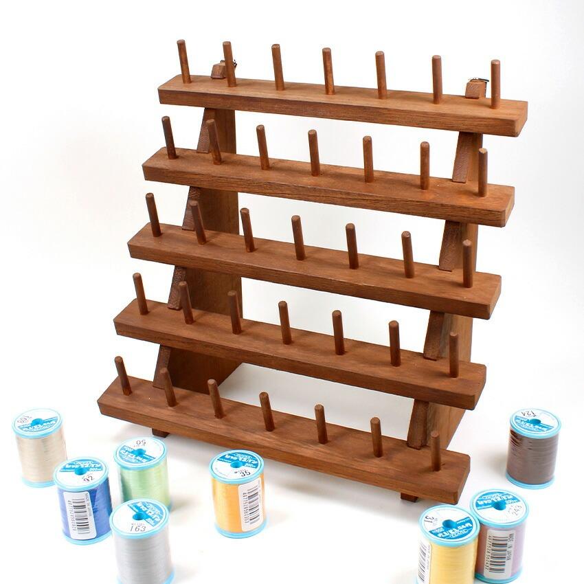 シャープペン 60番 ミシン糸ラック フジックス シャッペスパン糸 35色 糸立てセット 新タイプ | ミシン 糸