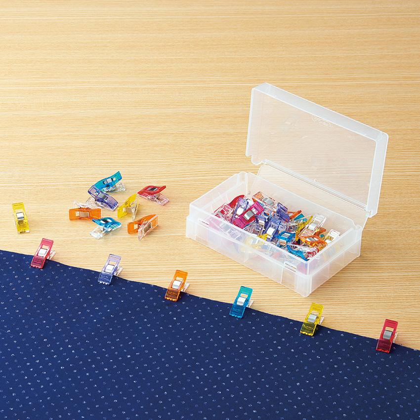 クロバー Clover 仮止めクリップ 50個入り 5色セット レギュラーサイズ