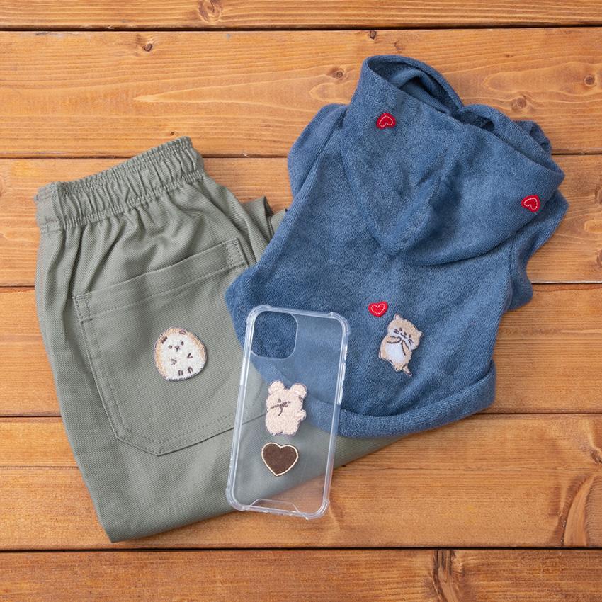 もっちりあにまる アザラシ ワッペン | ツクリエ アップリケ 動物