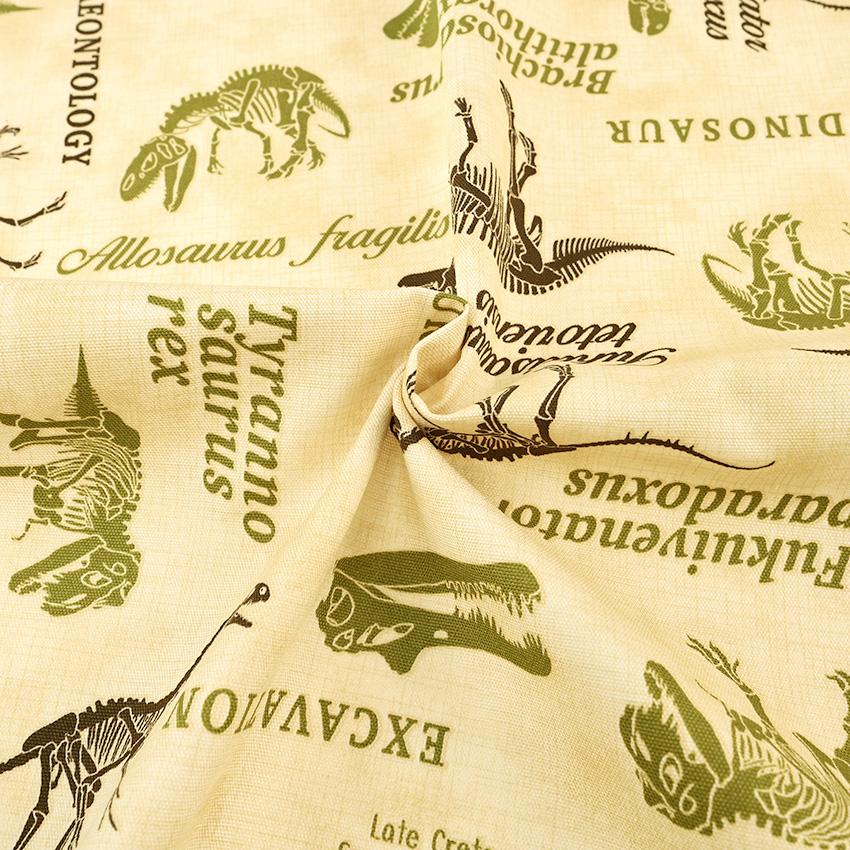 クラフトハートトーカイ 福井恐竜博物館 骨格標本柄 オックス 1m