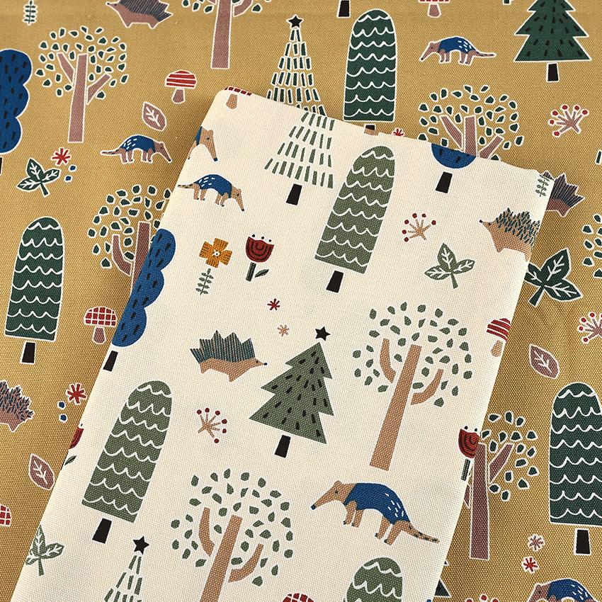HI! MY ZOO(ハイ マイ ズー) D柄 オックス 50cm カットクロス HI! MY ZOO(ハイ マイ ズー) D柄 オックス 50cm カットクロス