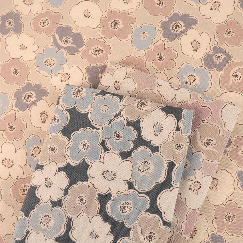Smoky Poppy オックス 50cm カットクロス | 生地 布 布地 はぎれ