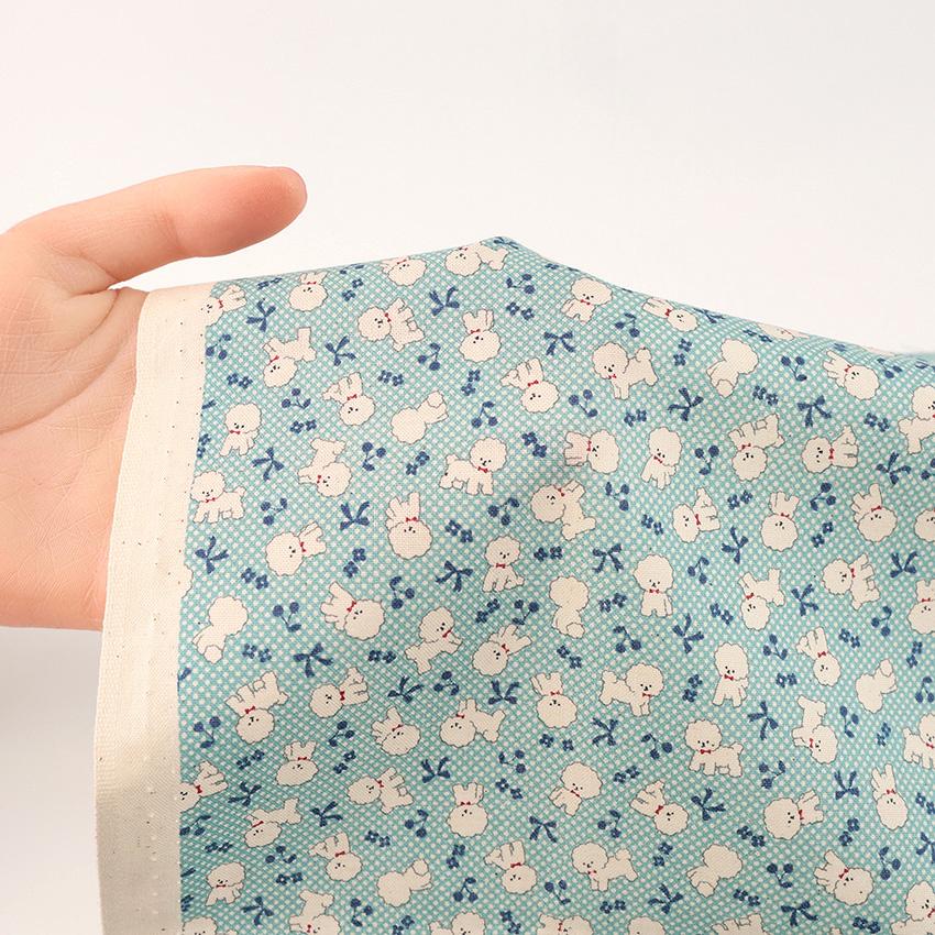 ちびプリ ビションフリーゼ シーチング 50cm カットクロス | 生地 布