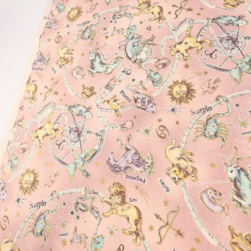 un/no トワイライトムーン Horoscope シーチング 50cm カットクロス