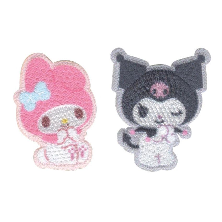 パイオニア サンリオ マイメロディ＆クロミ 2個付きワッペン シール