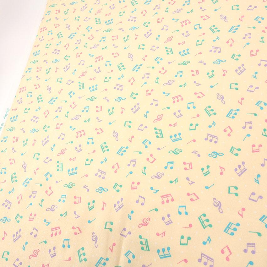 クラフトハートトーカイ プディング 音符 オックス 1m カットクロス