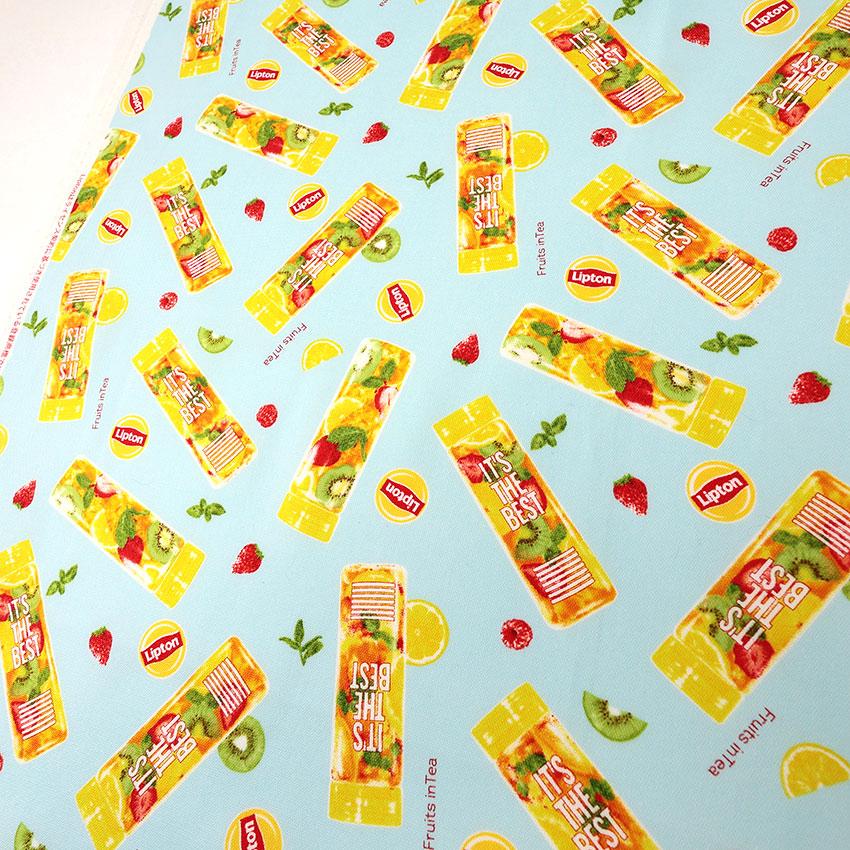 レトロ LIPTON TEA 販促用 キルティング 布製 飾り物 クラフトハートトーカイ Lipton フルーツインティー オックス 50cm