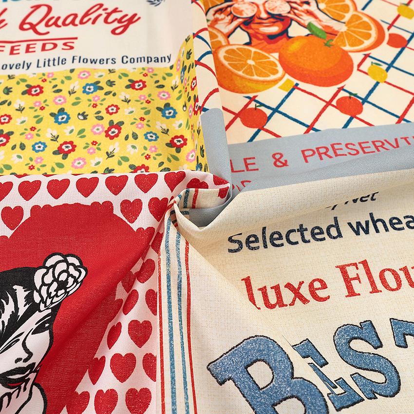 Lovely Panic Label&Sack 武石正子パネル 110cm×1m カットクロス