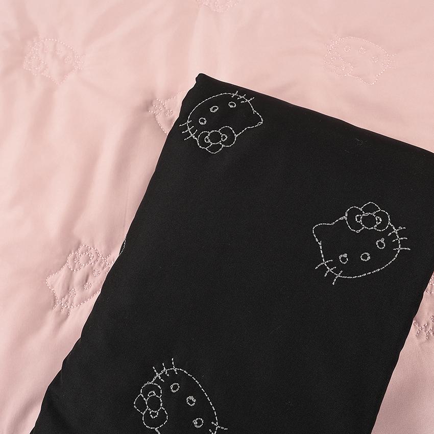 クラフトハートトーカイ 生地 布 サンリオ キティ 刺繍キルト 130×50cm