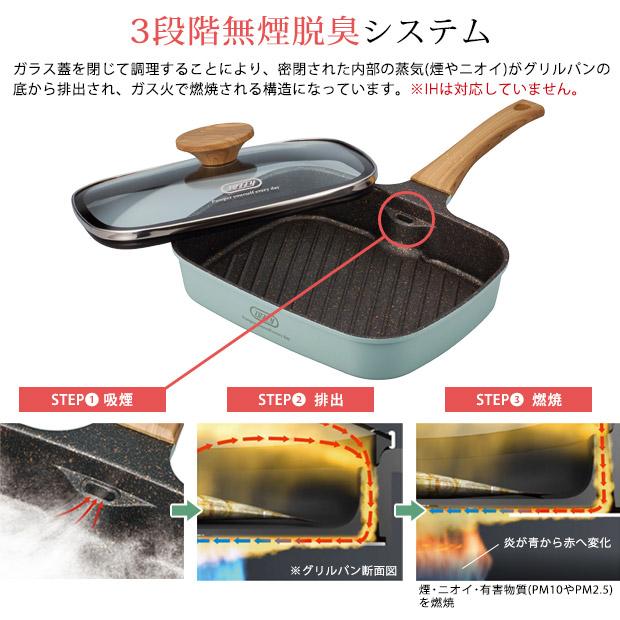 Toffy トフィー スモークレスグリルパン ガーリー フライパン