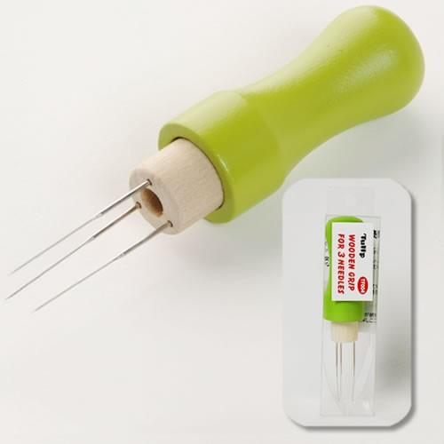 フェルティング用具 フェルト針3本用グリップ 針付き | 羊毛フェルト