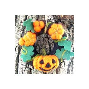 フェルト羊毛キット チューリップ ハロウィンリース : 手芸材料の通販