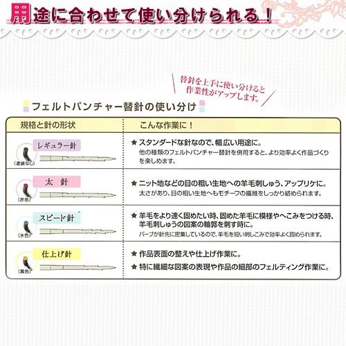 冬バーゲン 特別送料無料 フェルトパンチャー フェルトパンチャー替針 スピード針 羊毛フェルト羊毛刺しゅう 手芸 Aynaelda Com