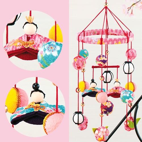 下げ物　吊るし飾り　お雛様　ちりめん　ハンドメイド 楽天市場】下げもの・つるし飾り 京ちりめん下げ飾り 願いの糸