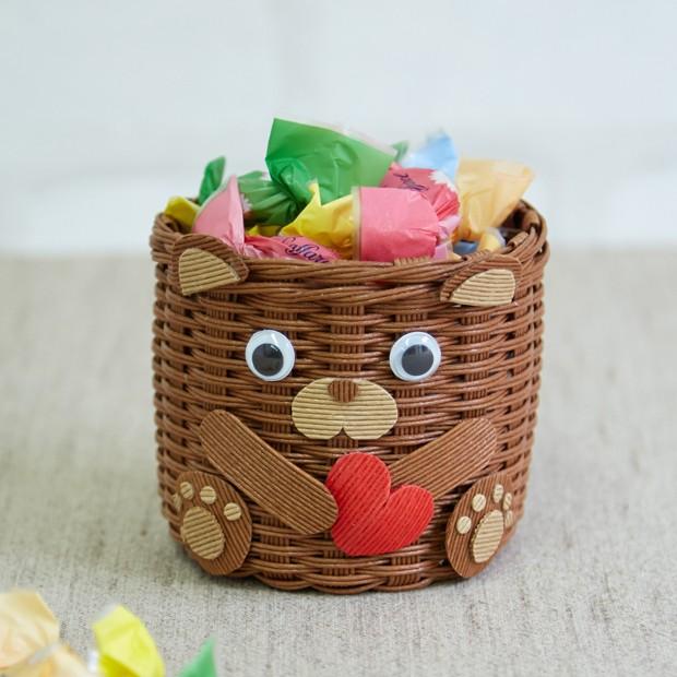 エコクラフトキット くまの小物入れ ハマナカ エコクラフト ハンドメイド キット 小学生 夏休み 手芸材料の通販シュゲールyahoo 店 通販 Yahoo ショッピング