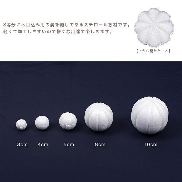 木目込みスチロール球 3cm 20ヶ入り｜スチロール素材 発泡スチロール