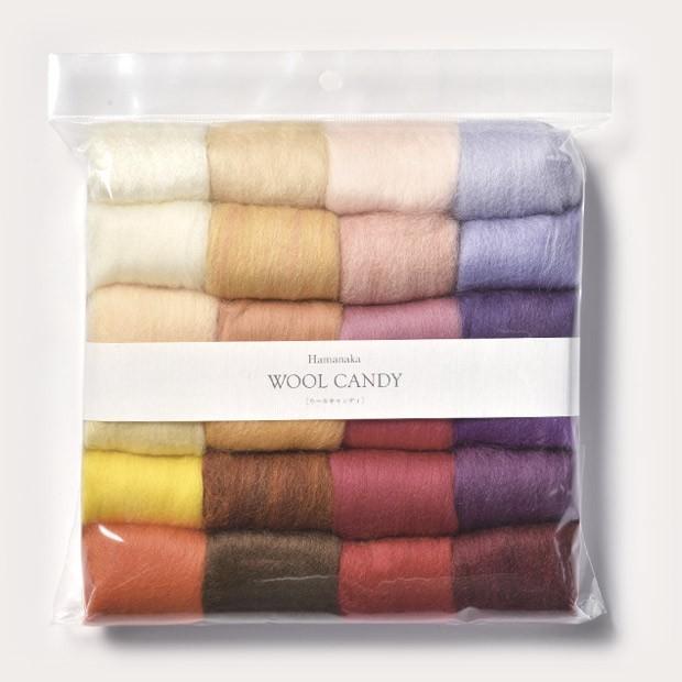 フェルト羊毛 ウールキャンディ24色セット ウォームカラー ハマナカ 羊毛 羊毛フェルト 材料 手芸材料の通販シュゲールyahoo 店 通販 Yahoo ショッピング
