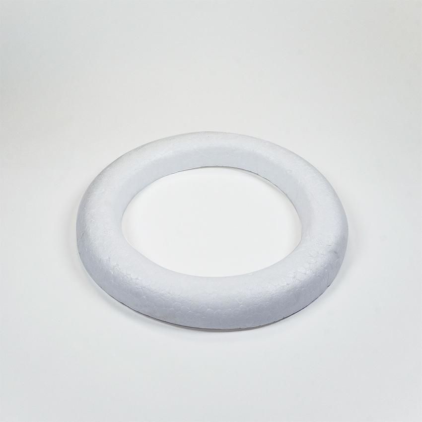 発泡リース 20cm 裏平タイプ リースベース スチロール | リース型