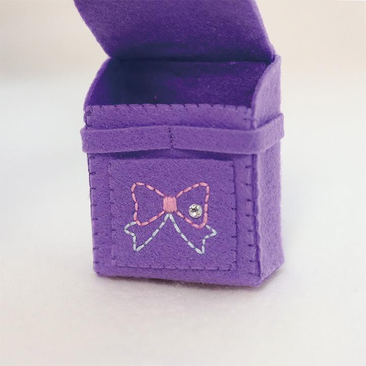 フェルトで作る 刺繍 ミニミニ ランドセル ラベンダー MMR-2