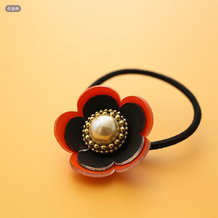 ハロウィン、短毛シュシュ(オレンジ①)わんちゃん猫ちゃん用