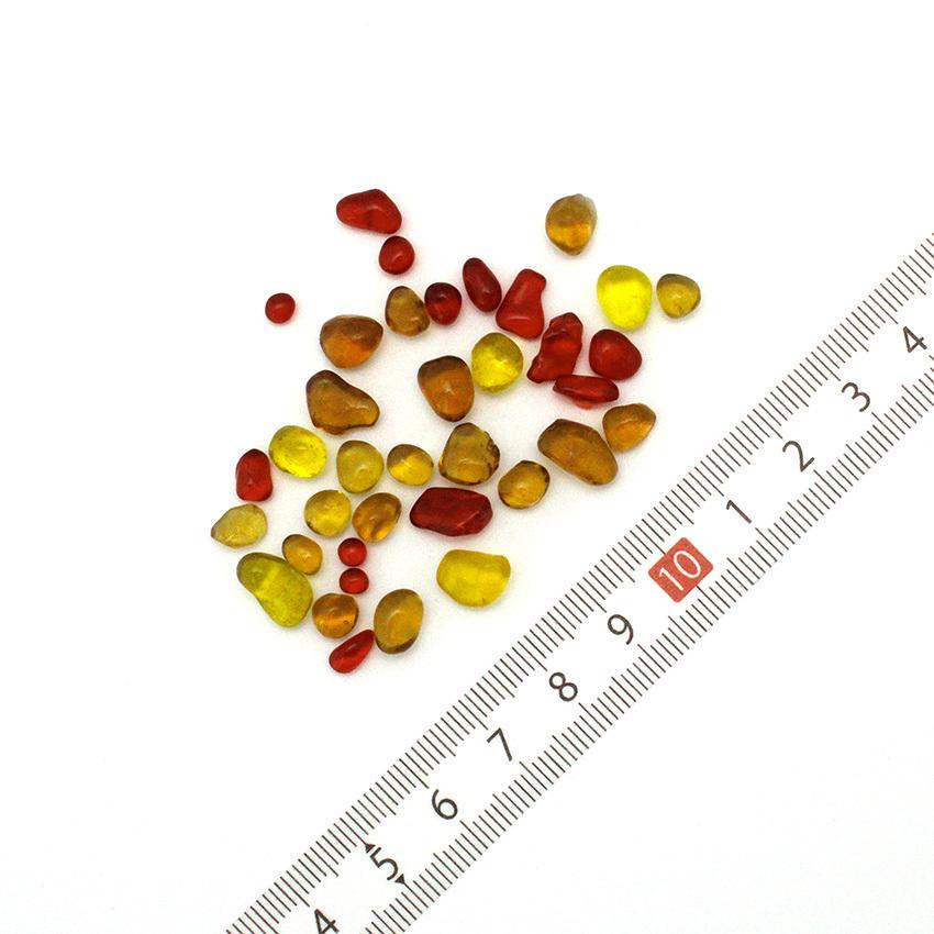 ガラス玉 ランダム ミックス 3〜6mm 約50g入 | 玉ガラス 丸み