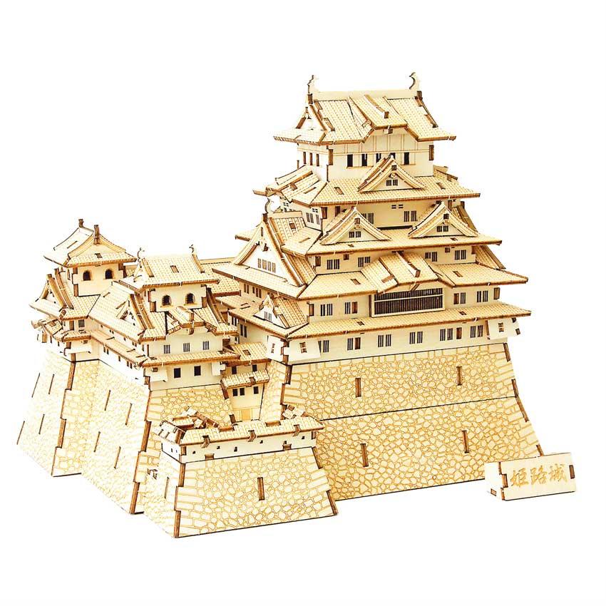 ki-gu-mi 一部予約 NEW姫路城 木製組立パズル kigumi 絶品 キグミ 木組 説明書付き 型抜き済 3Dパズル 初心者向き 中国製 合板