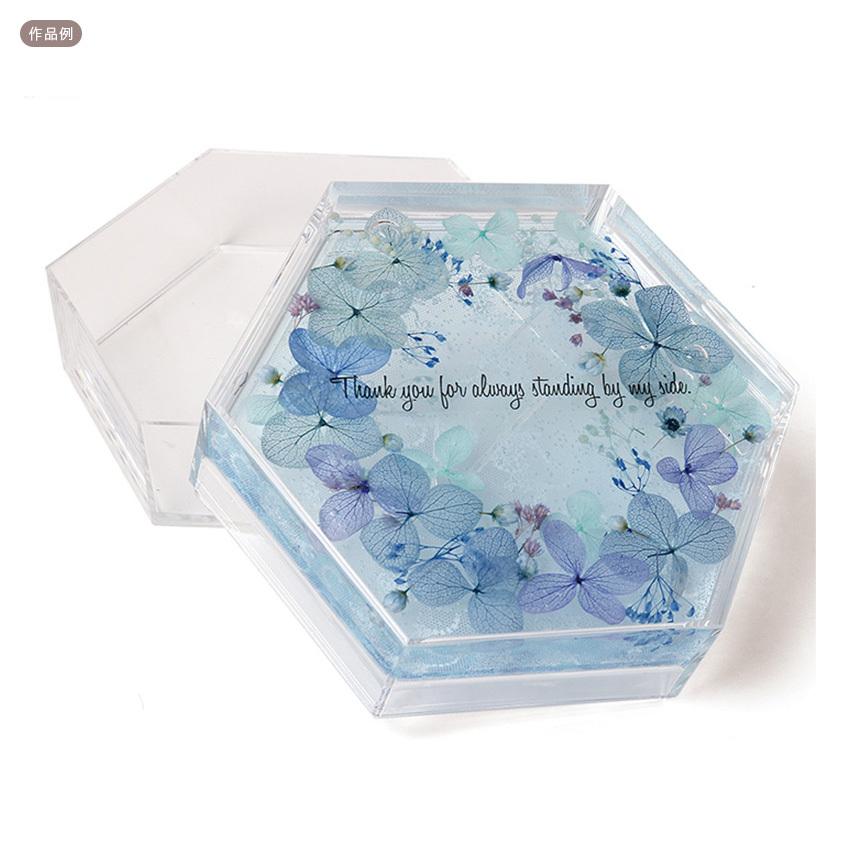 エルベール アクリルケース 六角形 クリア HBR-411 ミニチュアベース