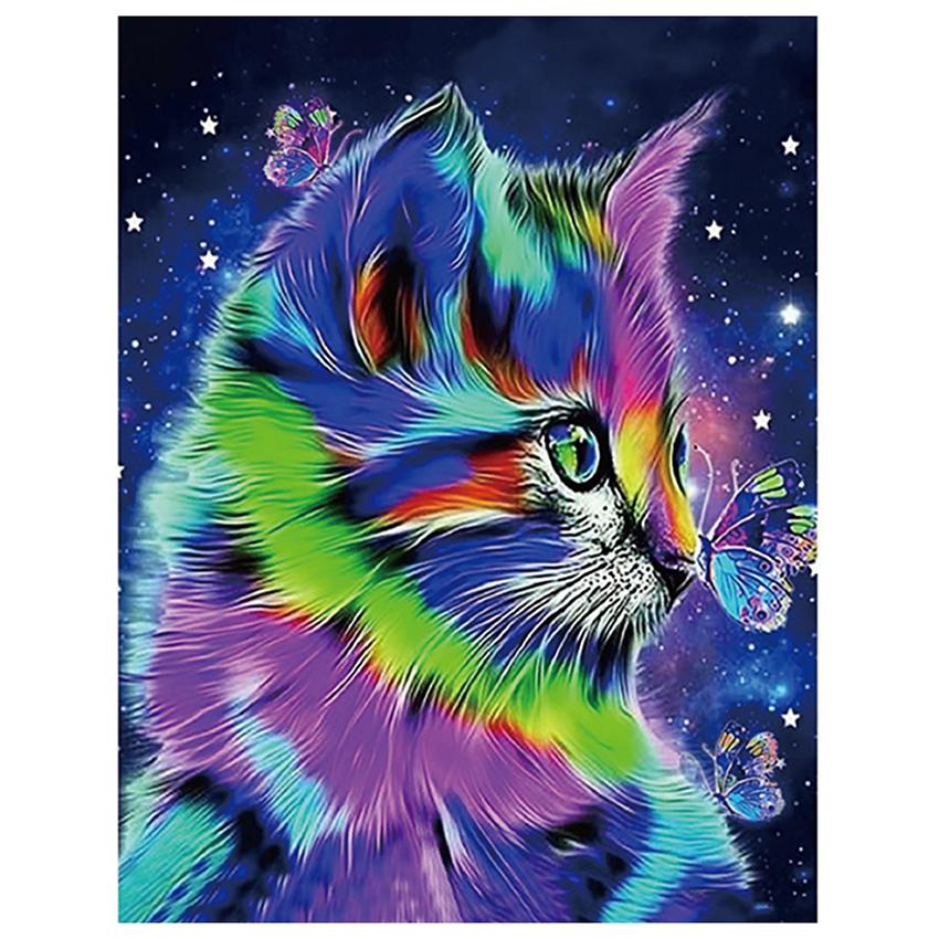 キラキラビーズアート キャット SCB-398 ／ キャンバスサイズ 40×30cm