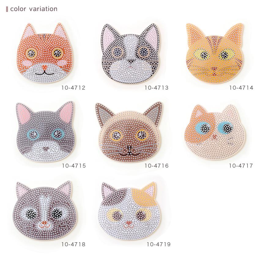 ダイヤモンドフィックス コースターキット 猫 | ビーズキャンバス